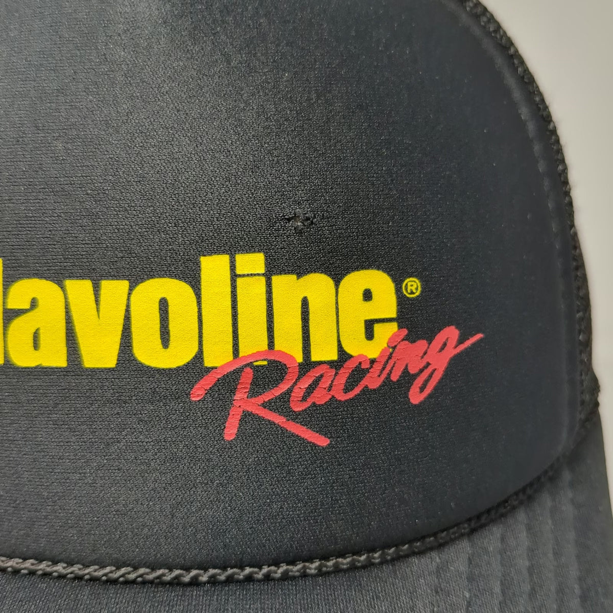 Swingster Trucker Hat Black One Size Havoline Racing Texaco Mesh Snapback