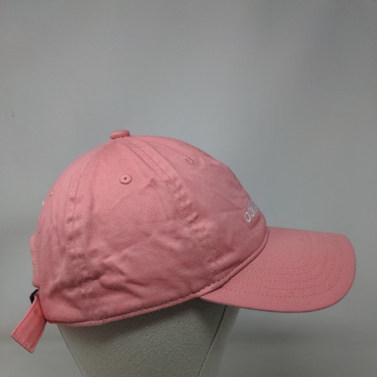 Adidas Women's Slideback Hat Pink OSFW Adjustable Embroidered Trefoil 6 Panel