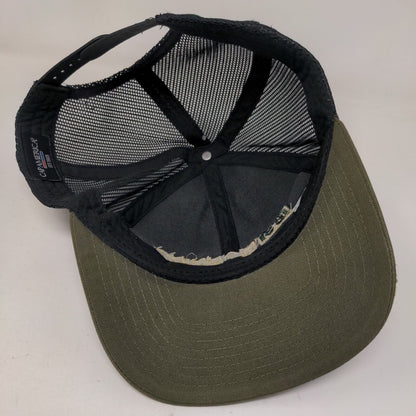 Manning Building Supplies Snapback Trucker Hat Brown OS Mesh Back Cap America