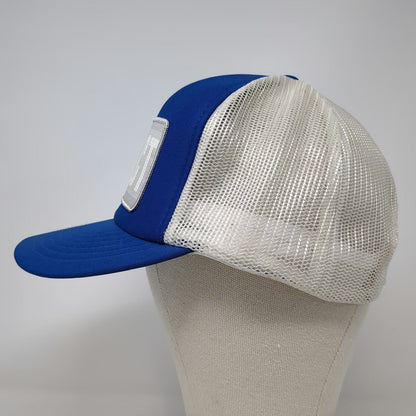 Arnell Trucker Hat Blue White One Size Mesh Snapback AS&E CT Patch Taiwan Tag