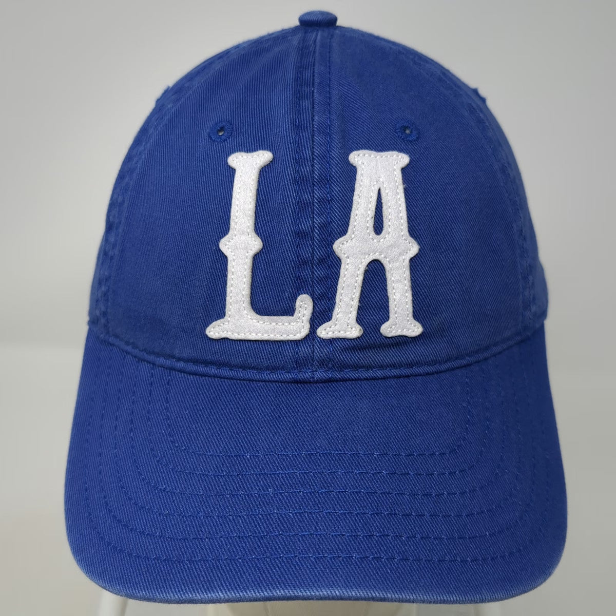 Mad Engine LA Logo Embroidered Blue Baseball Cap One Size Slideback Cotton Hat