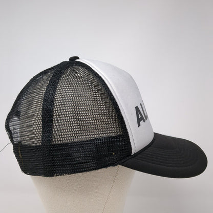 Alaska Snapback Mesh Back Rope Trucker Hat Black One Size Otto