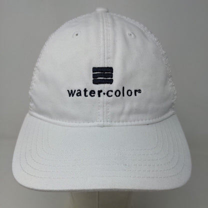 Legacy Men's Snapback Mesh Back Hat White Embroidered Water Color Logo