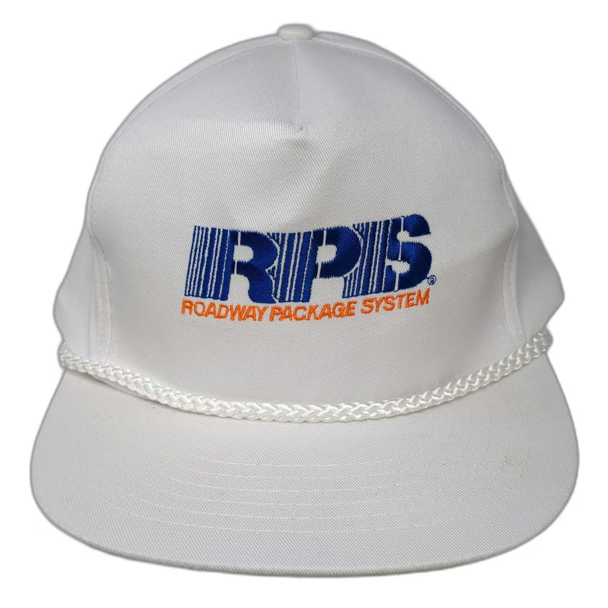 Competitive RPS Roadway Package System Hat 5 Panel White One Size Rope Slide