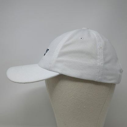 Port Authority Baseball Cap White OSFM Camp Starlight Blue Strapback Hat Logo