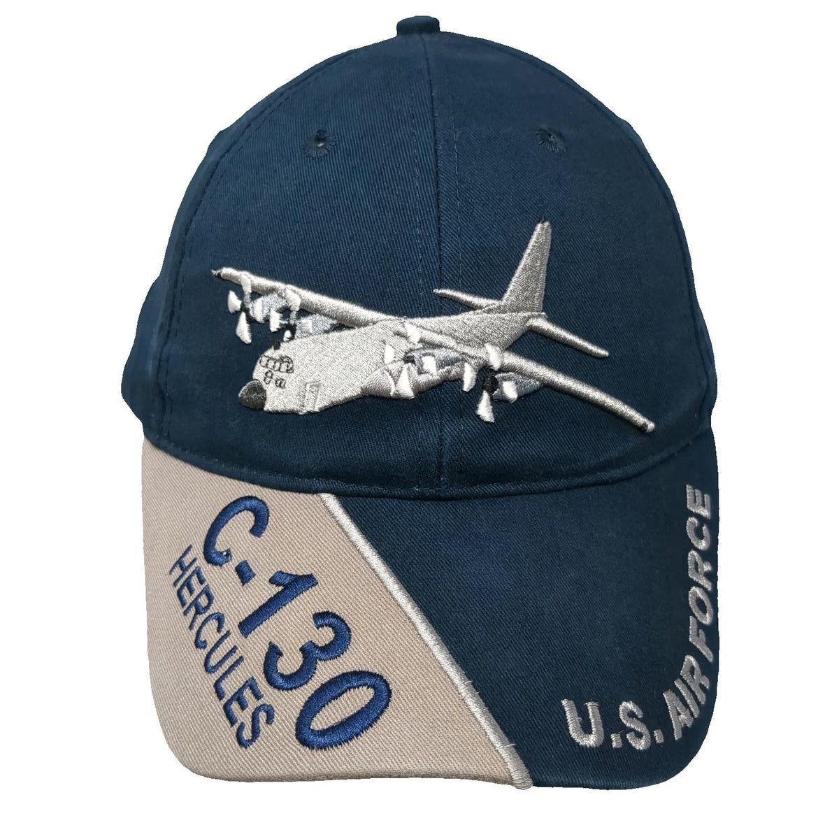 Eagle Crest Baseball Cap Blue One Size C-130 Hercules US Air Force Plane Hat
