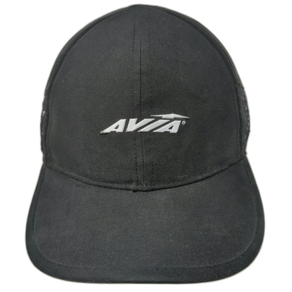 Avia Baseball Cap Black One Size Performance Running Strapback Graphic Hat