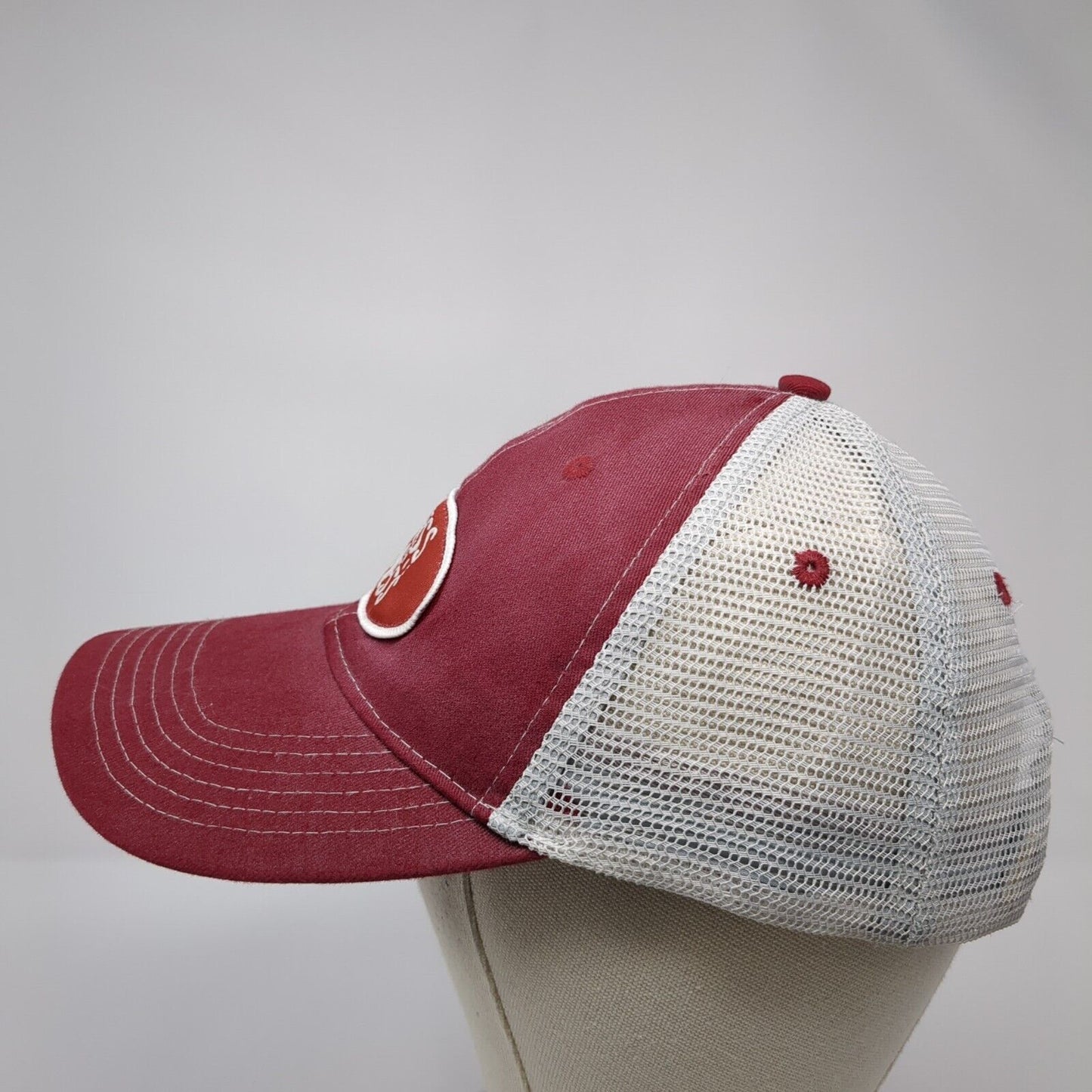 Bless This Mess Snapback Trucker Hat Red One Size Adjustable Mesh Back