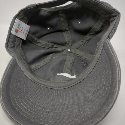Quake City Caps Intuit Logo Patch Gray Baseball Cap OSFM Slideback Hat Cotton