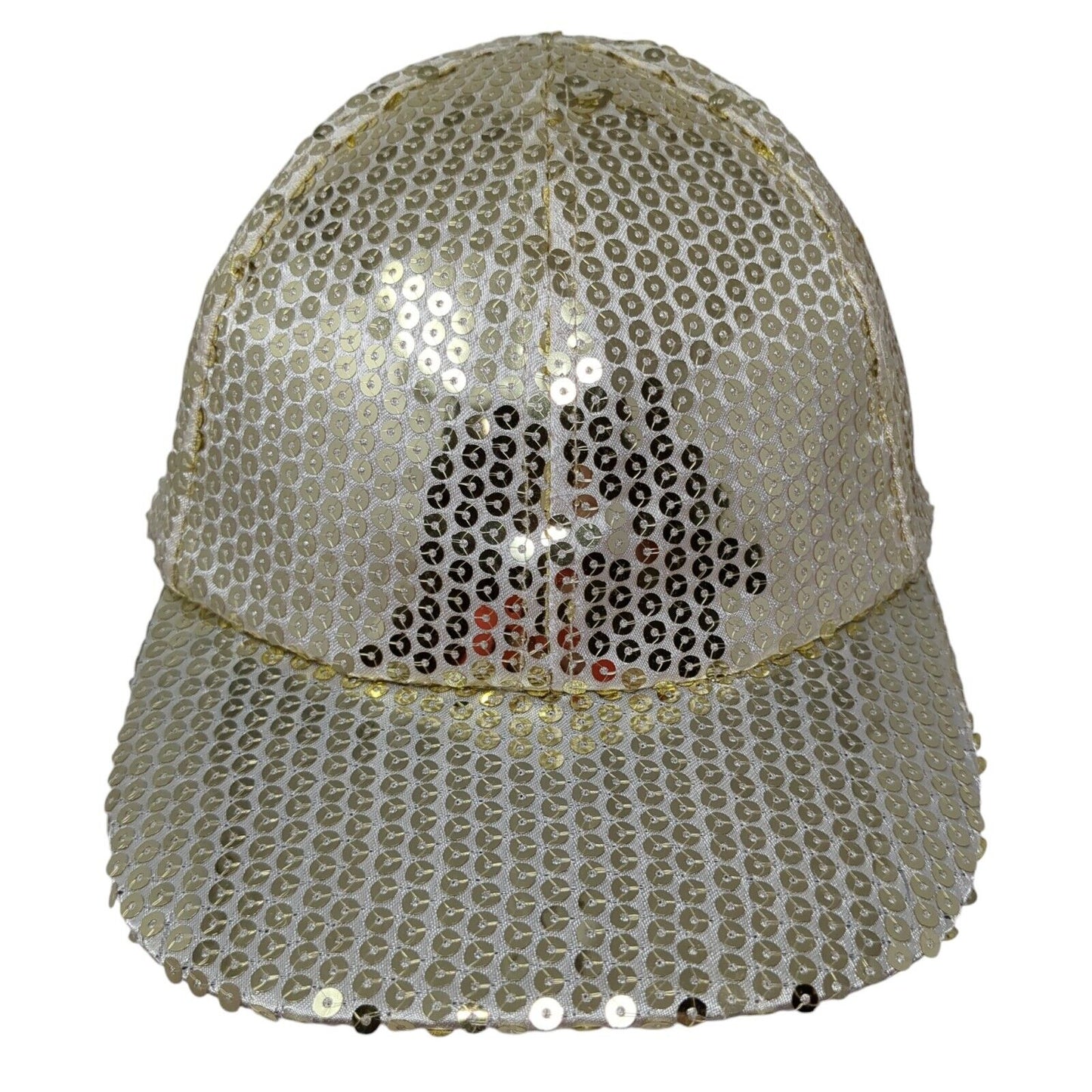 Sequin Shiny Strapback Hat Multicolor One Size Adjustable 6 Panel Polyester