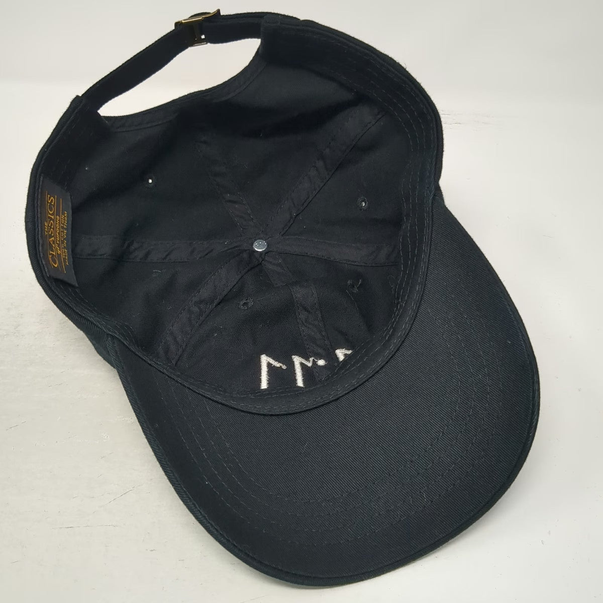 Yupoong Baseball Cap Black One Size 11:11 Embroidery Cotton Adjustable Hat