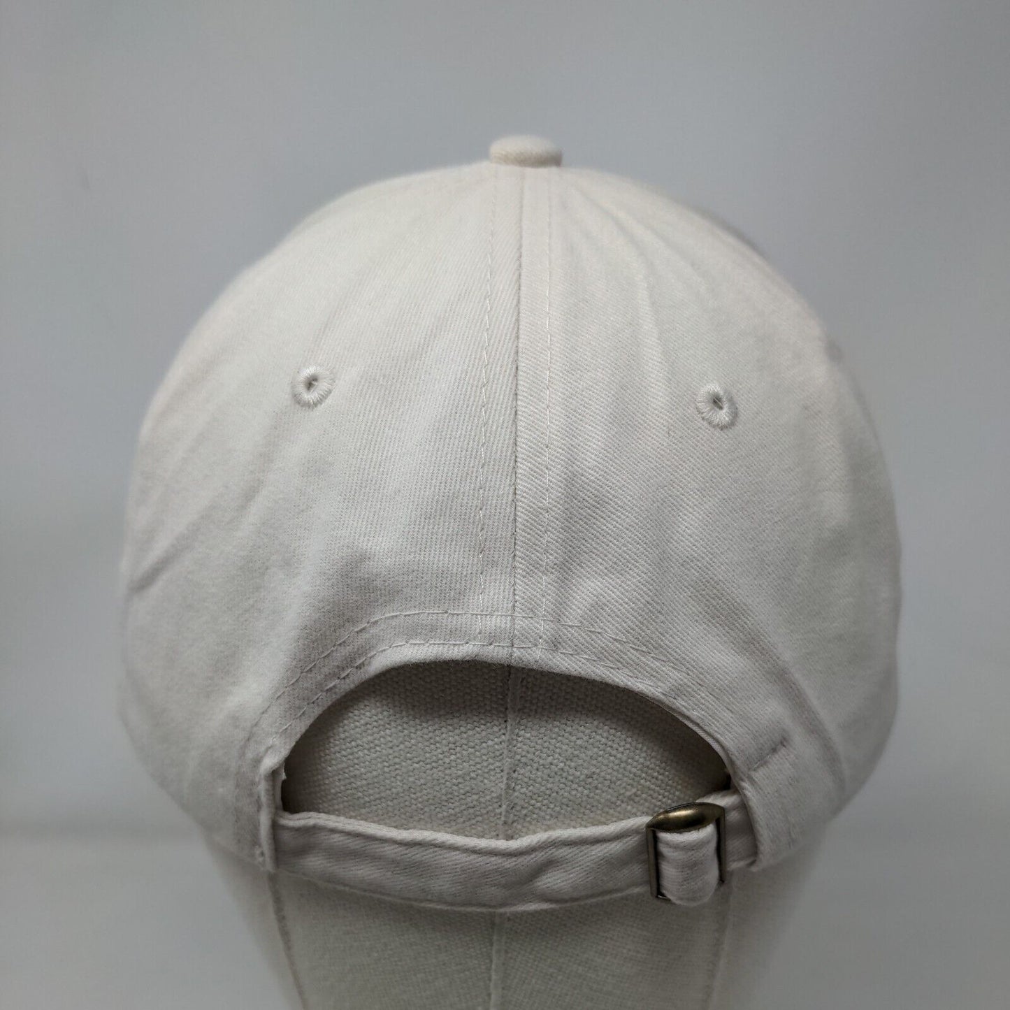 DIMO Slideback Hat Cream OSFM Embroidered Adjustable Quake City Caps