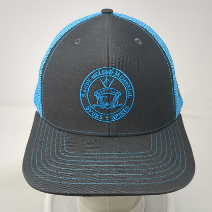 Richardson Trucker Hat Black Blue One Size Sandy McLeod Spurs Spikes Mesh Hat