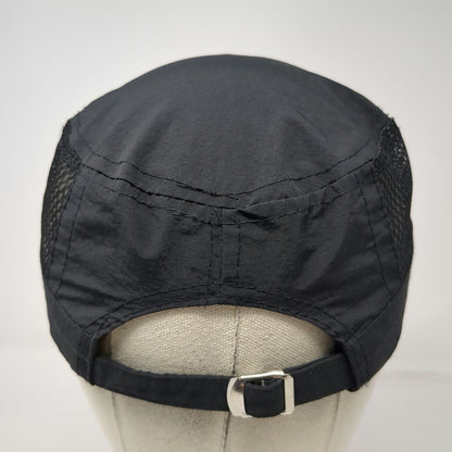 Black Army Cap One Size Shield Logo Mesh Side Panels Lightweight Adjustable Hat