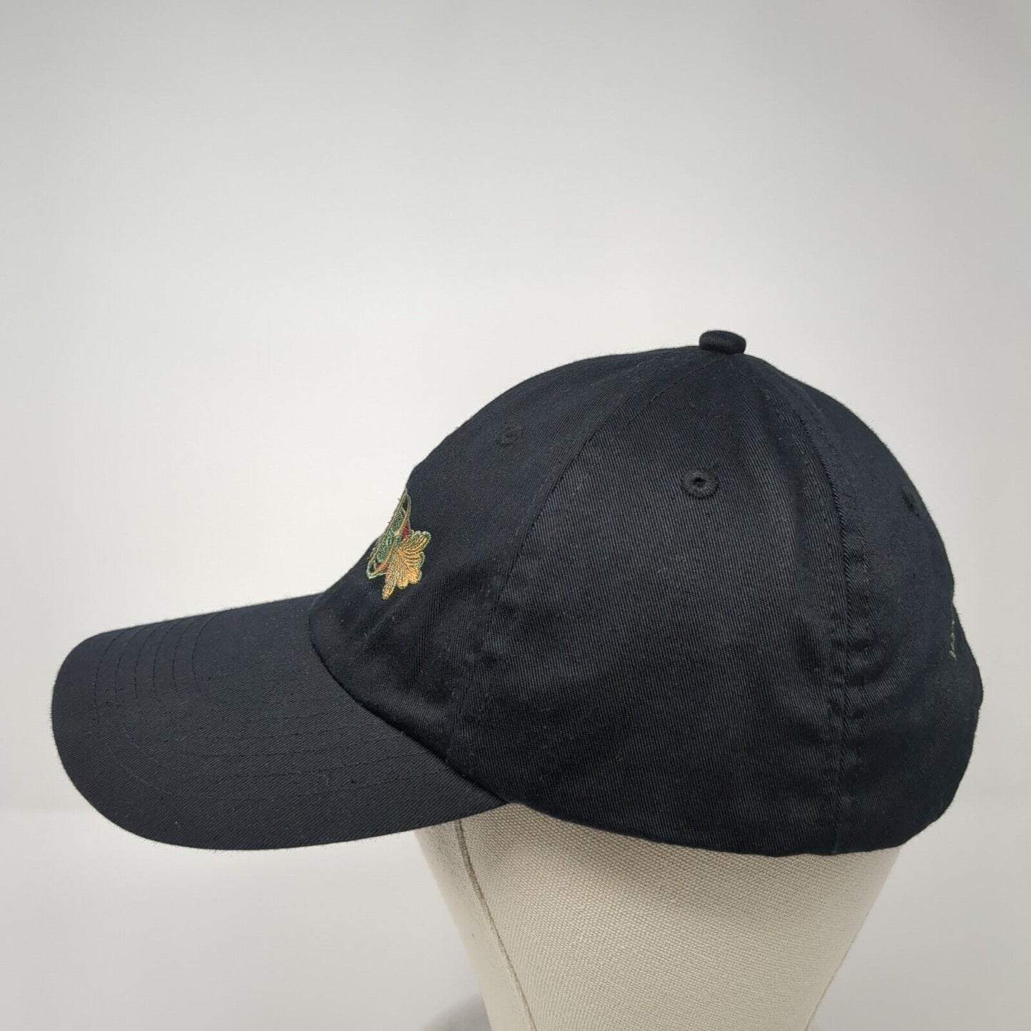IIB Idaho Independent Bank Strapback Hat Black One Size Adjustable
