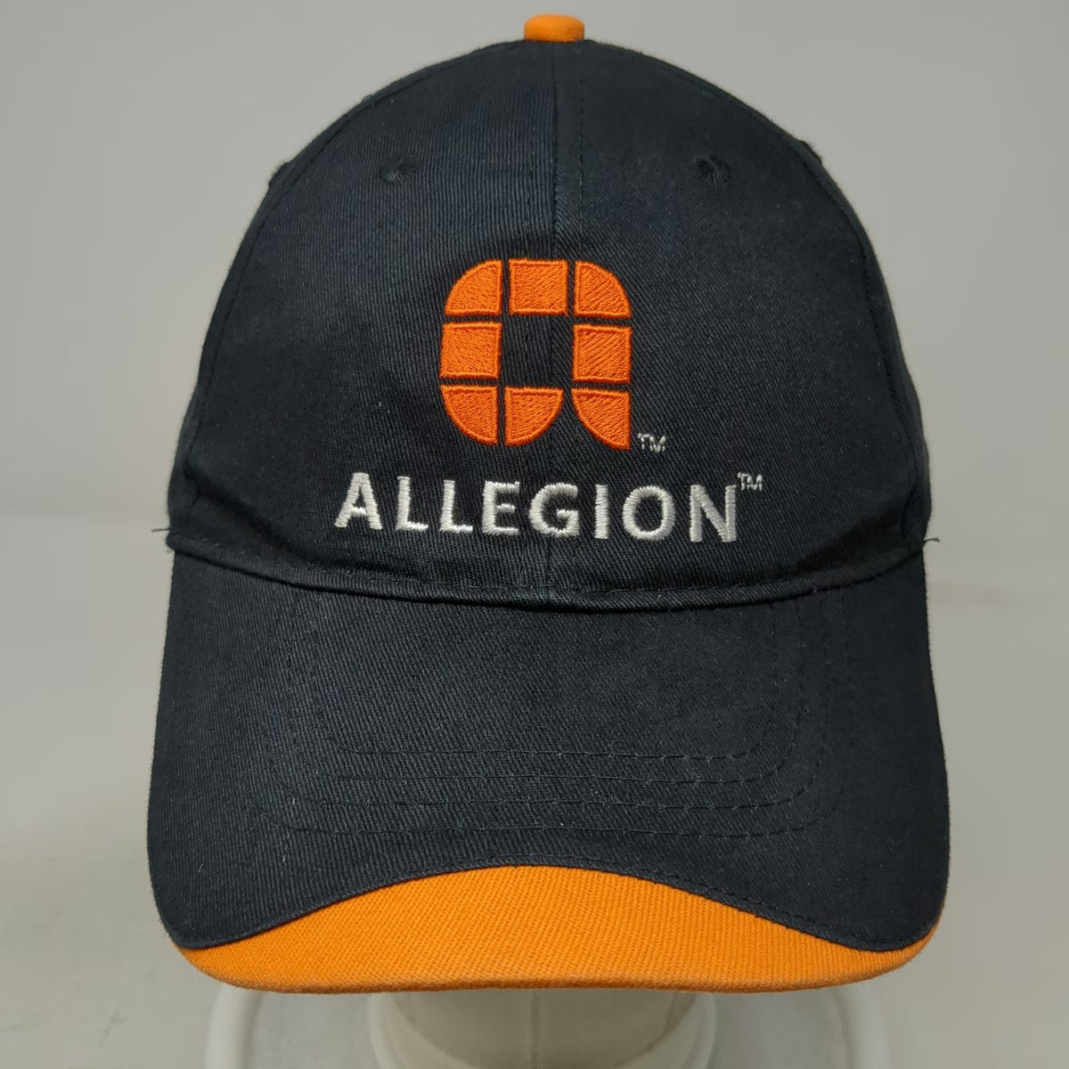 Hit Wear Baseball Cap Black One Size Strapback Allegion Logo Sandwich Brim Hat