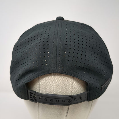 Melin 5 Panel Black Hat L Camo Mesh Snapback Perforated Odyssey Hydro Tech Cap