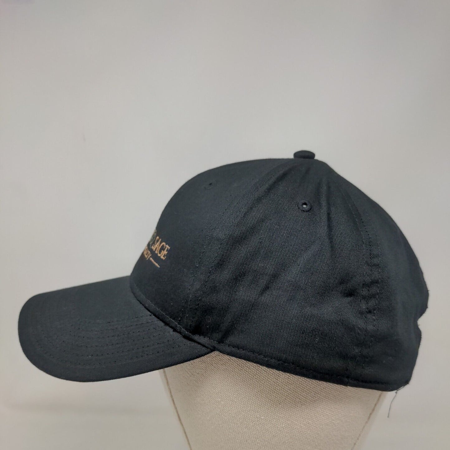 Oak & Sage Realty Strapback Hat Black OSFM Embroidered 6 Panel Otto