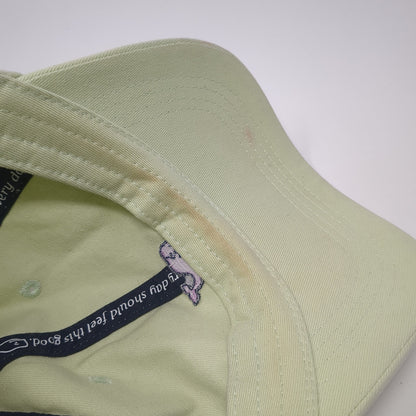 Whale Logo Slideback Hat Green One Size Adjustable Vineyard Vines