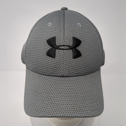 Under Armour Fitted Hat Gray Large/XL Embroidered Logo Stretch 6 Panel