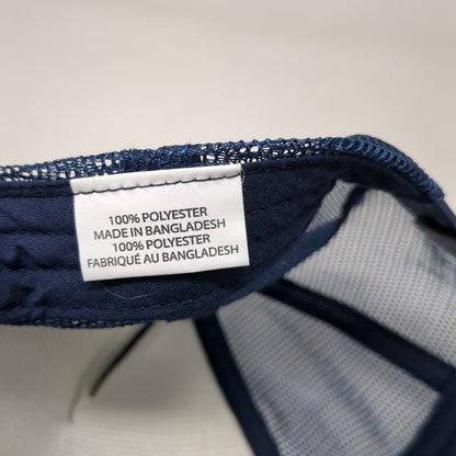 Change On The Range Snapback Rope Trucker Hat Blue One Size Mesh Back