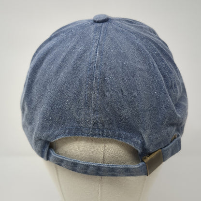 Fast Cut Industries Baseball Cap Blue One Size Adjustable Embroidered Denim