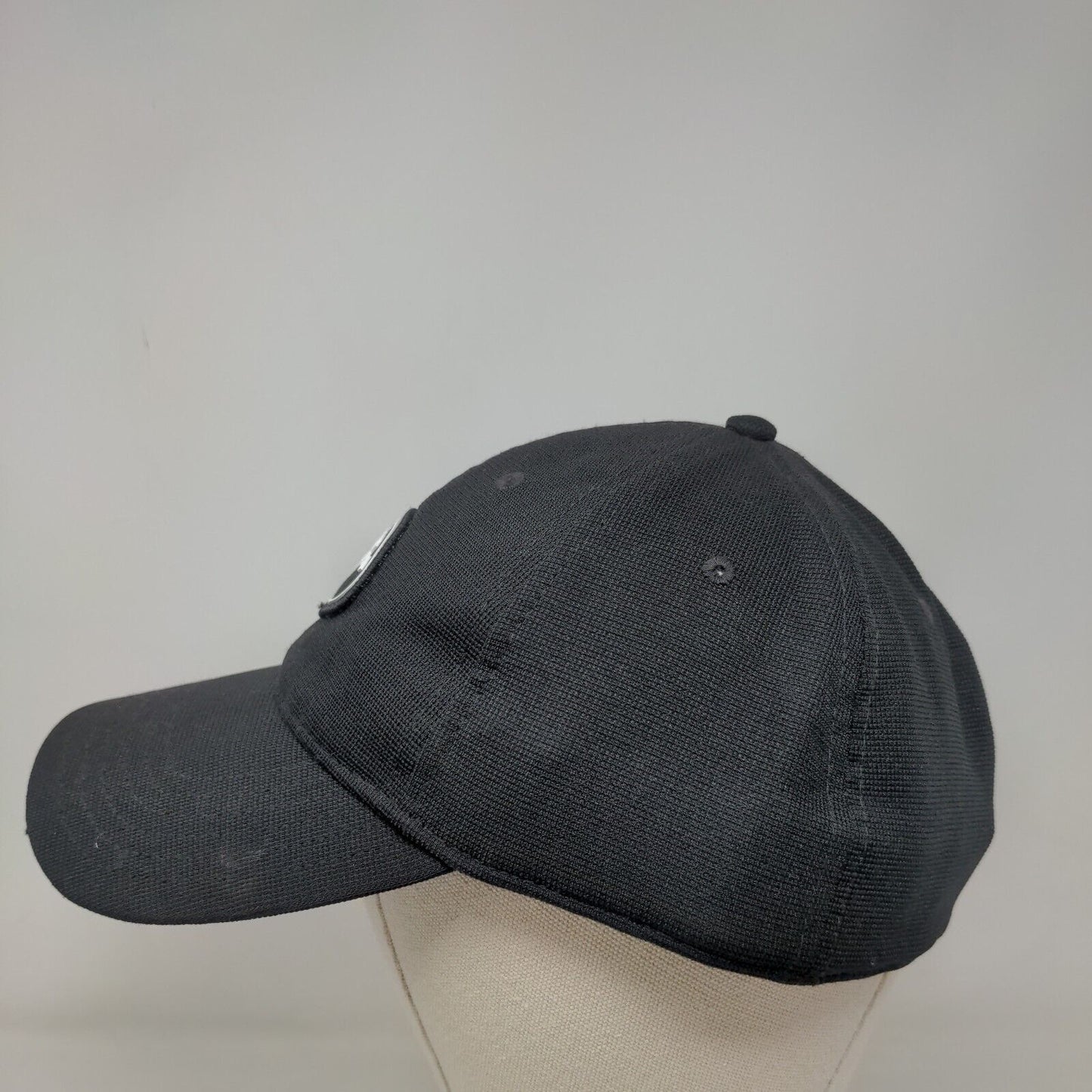Topgolf Patch Fitted Hat Black Large/XL 6 Panel Vent Holes Callaway