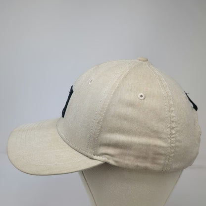 UNRL Snapback Beige One Size Square Patch Polyester Mid Pro Supply Co Hat