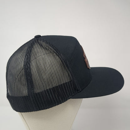 Idaho Prep Co. Patch Snapback Mesh Back Trucker Hat Black One Size