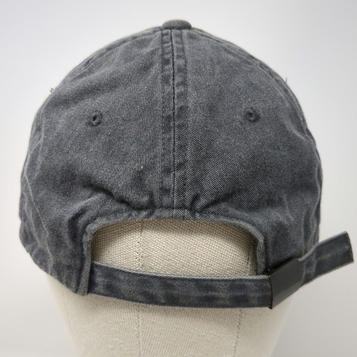 Old Navy Baseball Cap Gray M Washed Cotton Tonal Logo Slideback Hat