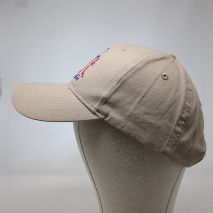 CAST For Kids Foundation Strapback Hat Tan One Size Adjustable Embroidered KC