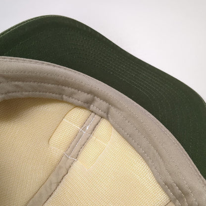 Seager Trucker Hat Green Beige One Size Mesh Snapback Fishing Club Patch