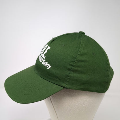 HitWear 5 Panel Green One Size Strapback Cotton CARE About Safety Awareness Hat