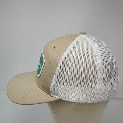 Richardson Trucker Hat Beige White Green One Size Mesh Snapback St Thomas USVI