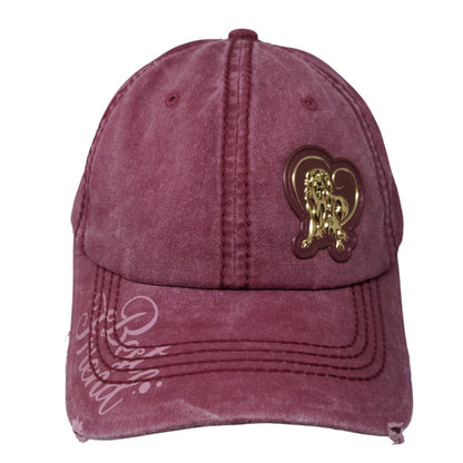 Best Friend Slideback Hat Red One Size Adjustable Patch Logo Pit Bull Distressed