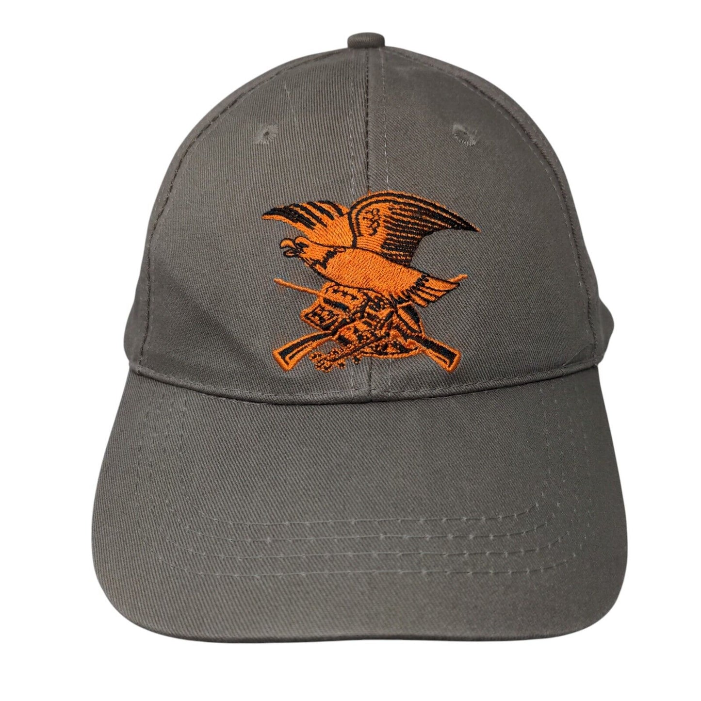 NRA Eagle Strapback Hat Brown One Size Adjustable Embroidered 6 Panel