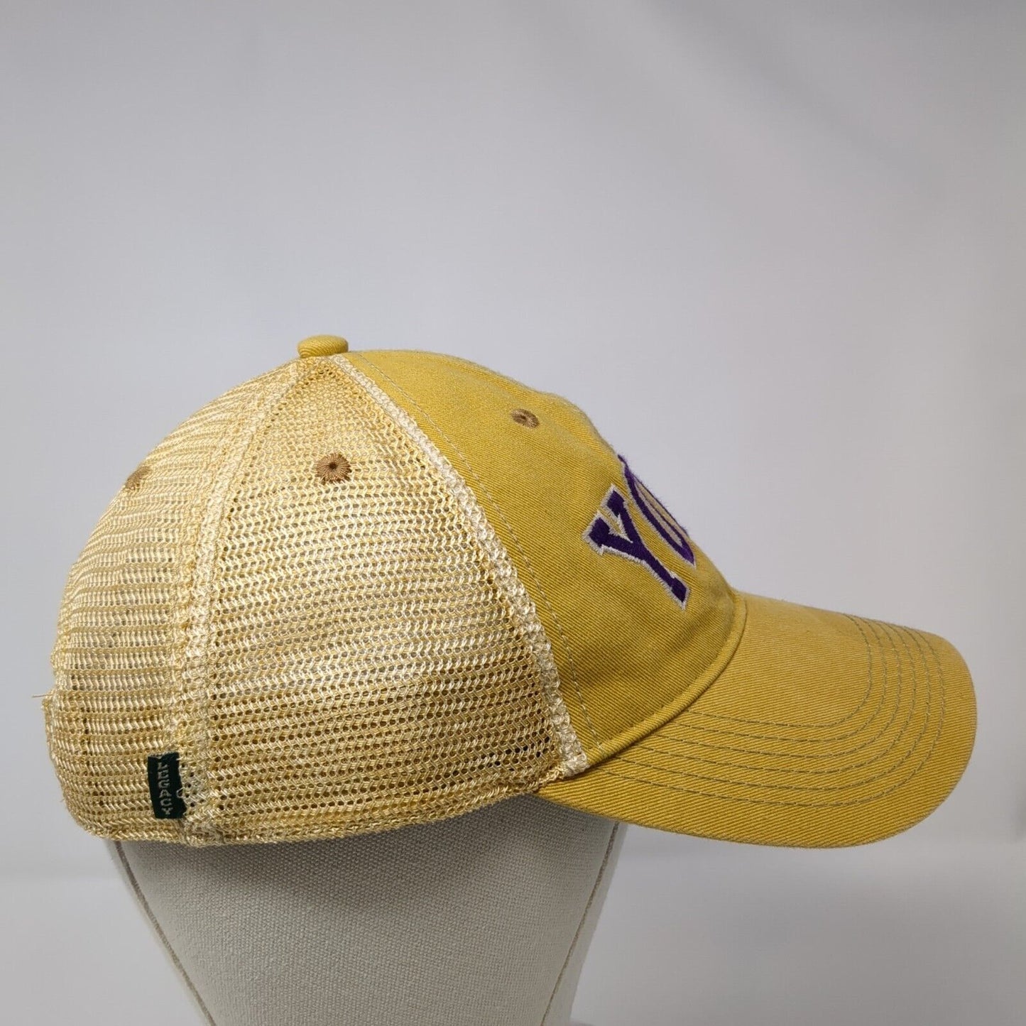 YOTES Snapback Trucker Hat Tan One Size Adjustable Embroidered Mesh Back Legacy