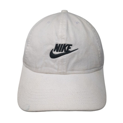 Nike Slideback Baseball Cap White One Size Adjustable Embroidered Heritage86
