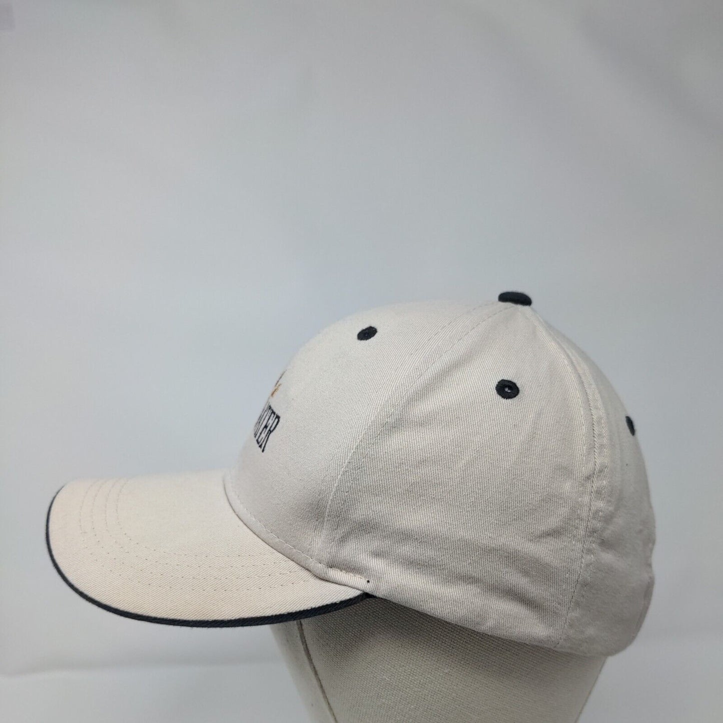 Tidewater Strapback Hat Tan OSFA Embroidered American Dry Goods