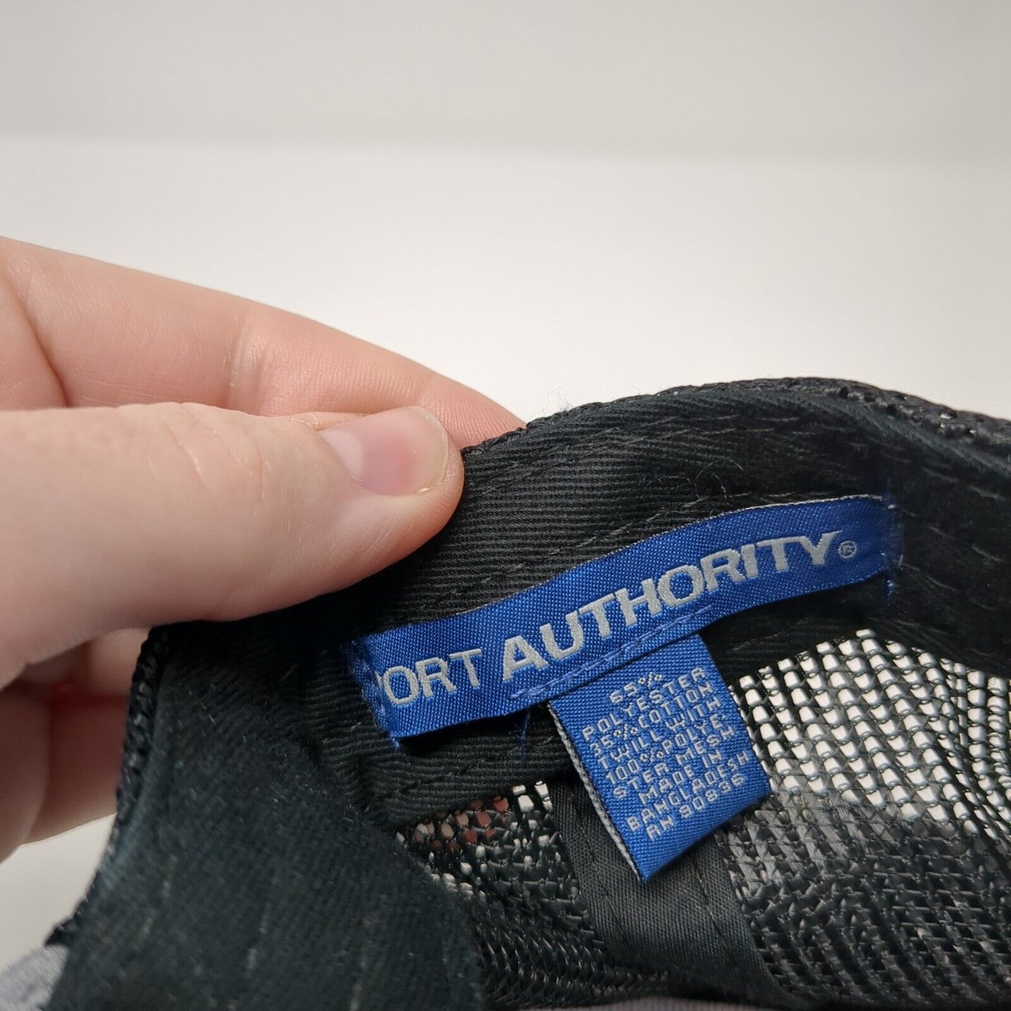 JSP Snapback Mesh Back Trucker Hat Gray One Size Port Authority 6 Panel