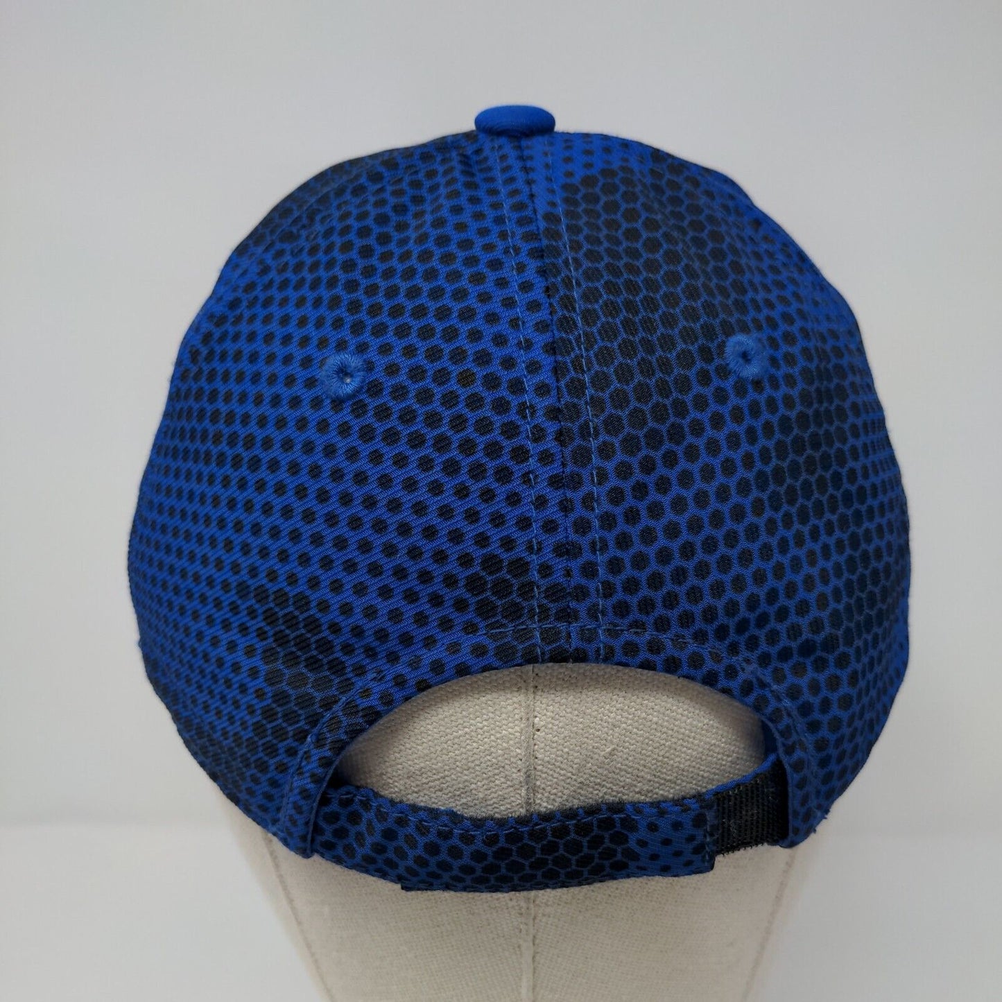 Sport-Tek Strapback Hat Blue OSFA Adjustable Embroidered Camo 6 Panel