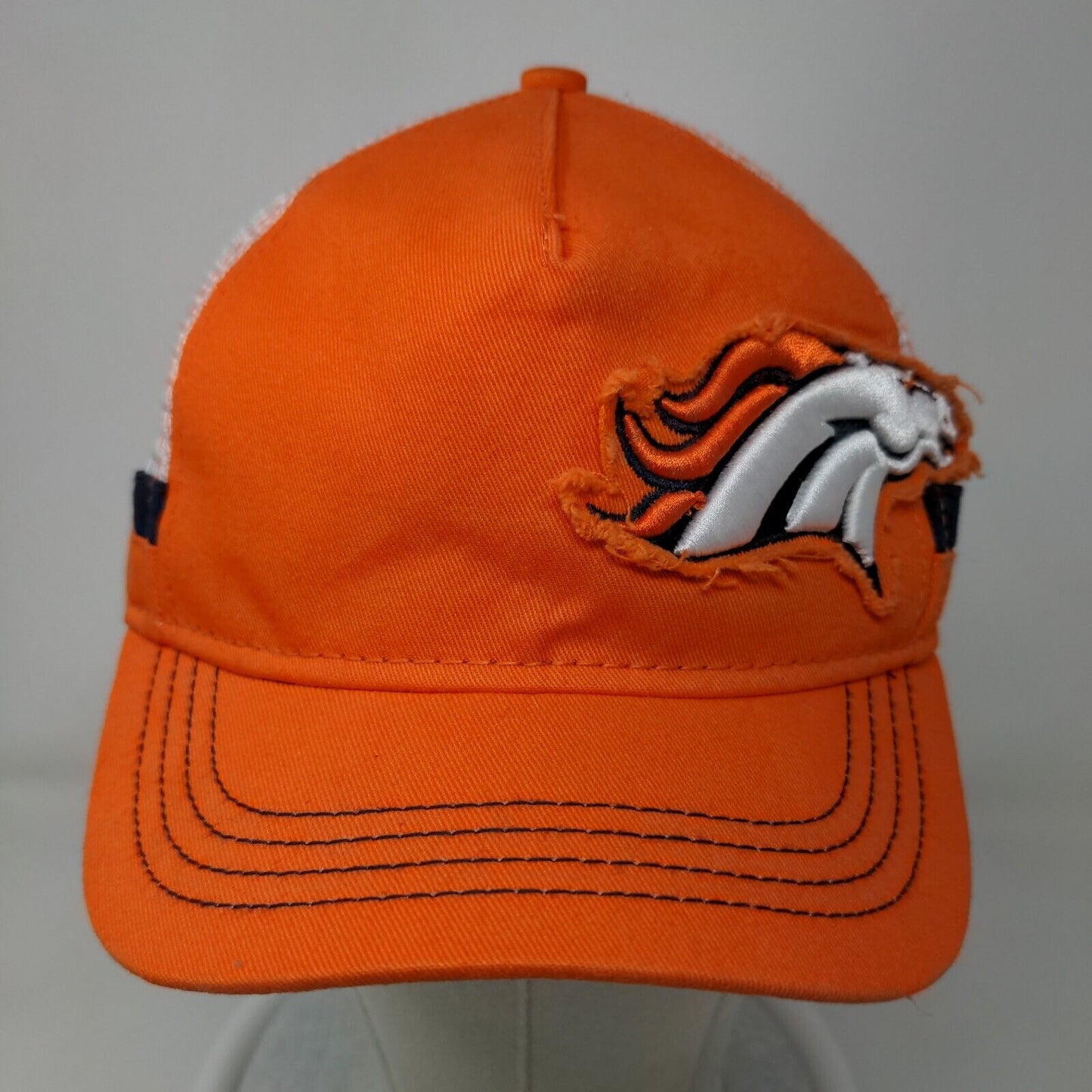 New Era Women's Strapback Hat Orange Embroidered Denver Broncos Logo