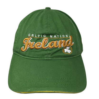 Celtic Nation Ireland Slideback Hat Green One Size Adjustable Lansdowne