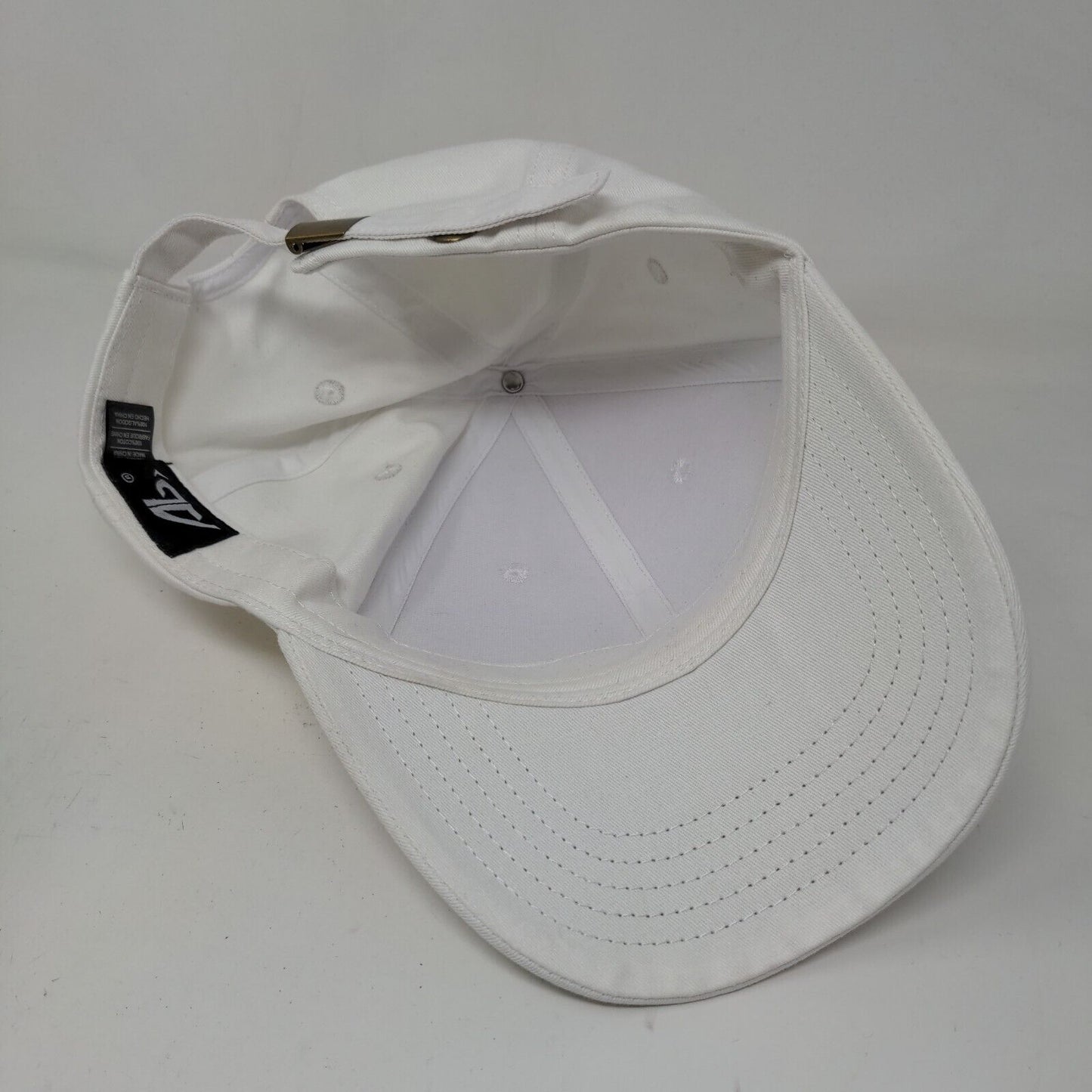 Unbranded Men's Slideback Hat White Adjustable Blank 100% Cotton