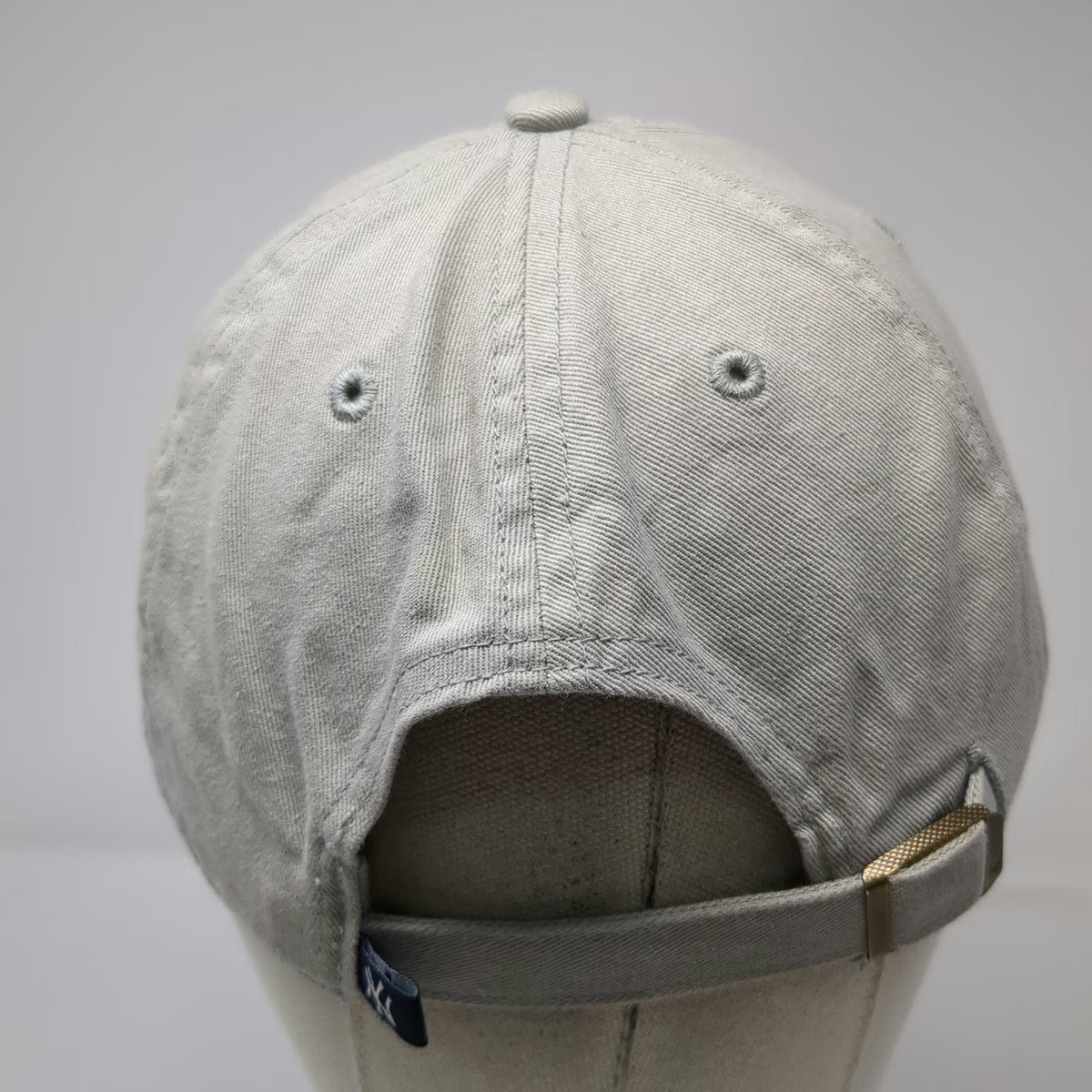 '47 New York Yankees MLB Baseball Cap Gray One Size Cotton Slideback Logo Hat