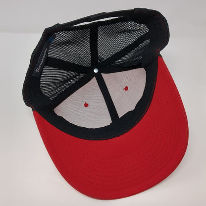 Richardson 112 Snapback Mesh Back Trucker Hat Red OSFA Colorblock