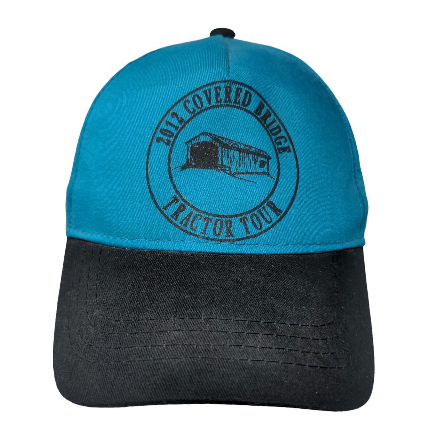 OC Sports Men's Snapback Hat Blue Black OSFM 2012 Covered Bridge Tractor Tour