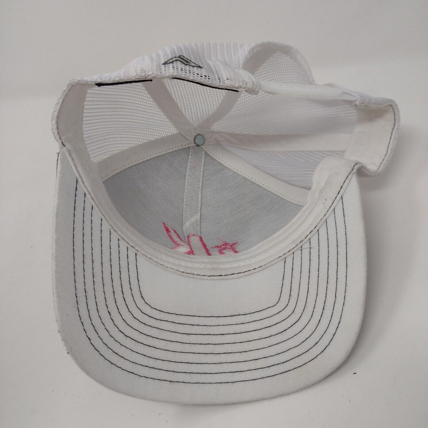 Pacific Headwear Snapback Mesh Back Trucker Hat Gray OSFA Embroidered