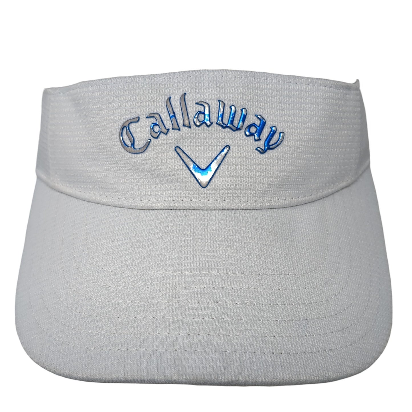 Callaway Strapback Sun Visor Hat White One Size Adjustable Strap Lightweight