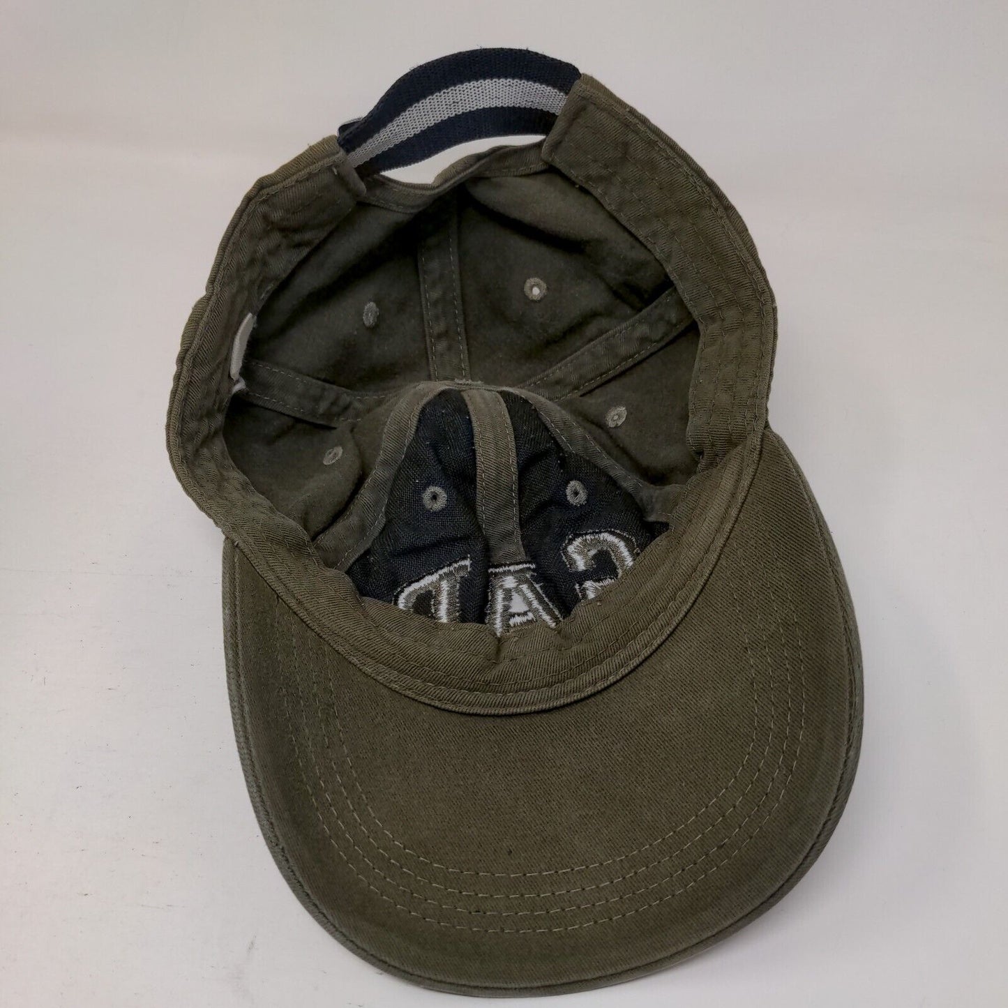 Gap Stretch Strapback Hat Brown One Size Embroidered Solid 6 Panel